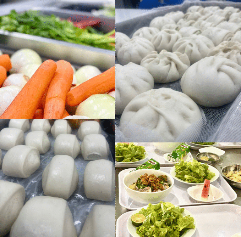 Với hệ thống nguyên liệu tự chủ và đối tác nông trại tin cậy, Space cung ứng thực phẩm tươi sống, an toàn và minh bạch nguồn gốc. Dịch vụ phù hợp cho doanh nghiệp, bếp ăn tập thể, canteen, đảm bảo tiêu chuẩn ISO – HACCP – VSATTP trong từng sản phẩm.