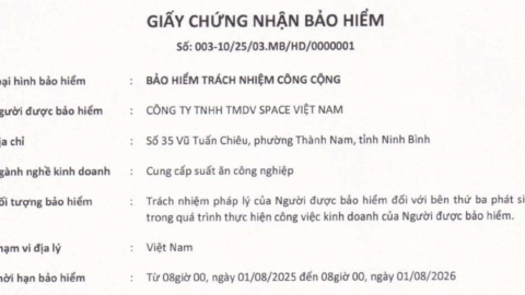 SPACEベトナム、対人・対物賠償責任保険を継続加入 – お客様への安心と信頼を保証